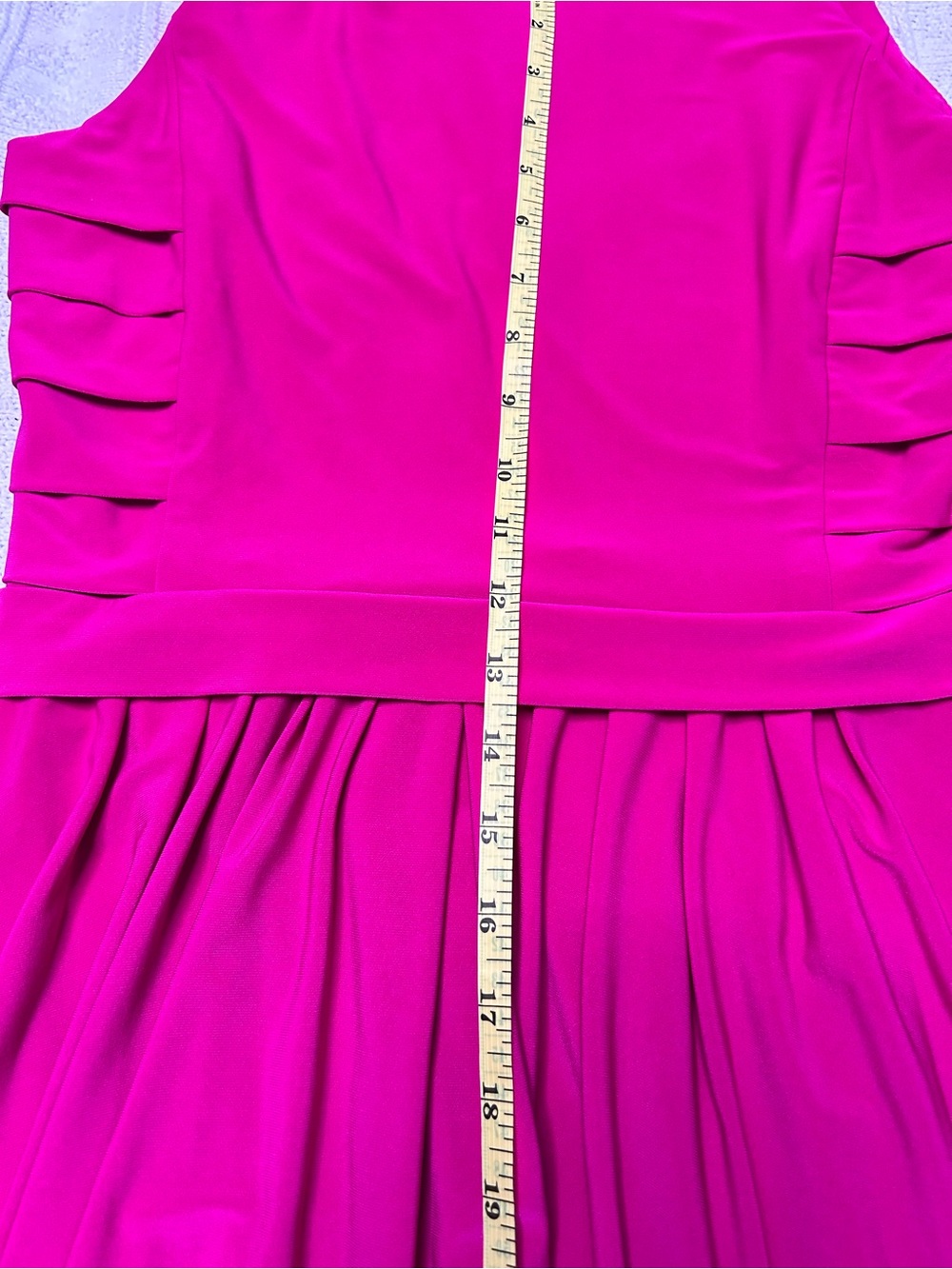 Ralph Lauren Bright Fuchsia Sleeveless Midi Dress - Picture 6 of 7